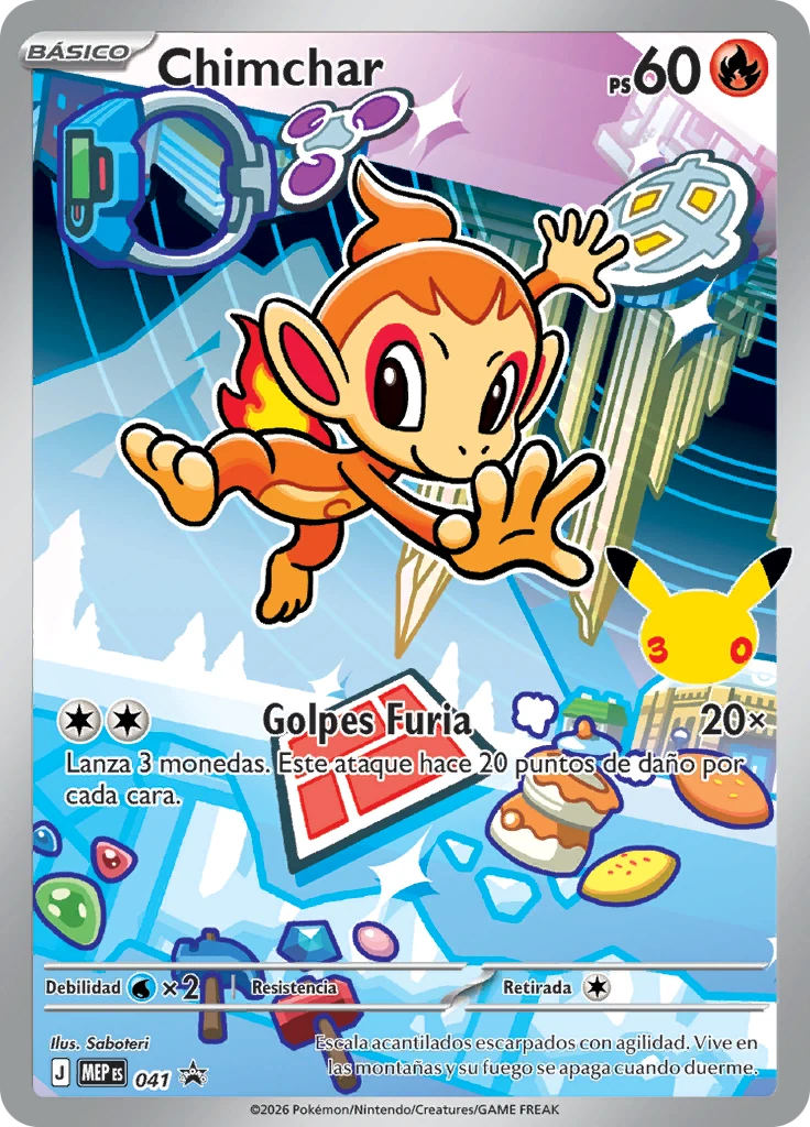 Carta Chimchar, Mega Evolution Promos 041